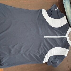 Slazenger Men's Navy and White Short Sleeve Tee